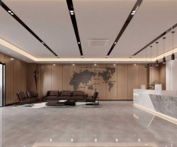 Modern Office Reception Desk-ID:979238997