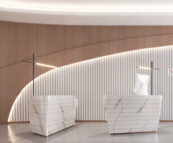 Modern Office Reception Desk-ID:505122903