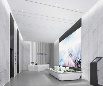Modern Office Reception Desk-ID:235534911