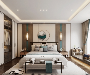 New Chinese Style Bedroom-ID:250647074