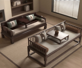 New Chinese Style Arhat Bed-ID:589359054