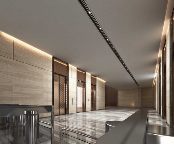 Modern Corridor/elevator Hall-ID:358937033