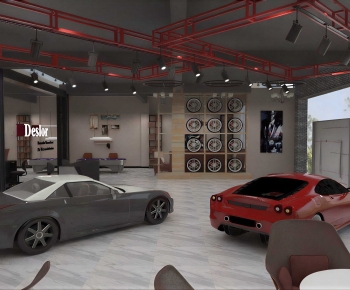 Industrial Style Exhibition Hall-ID:354974031
