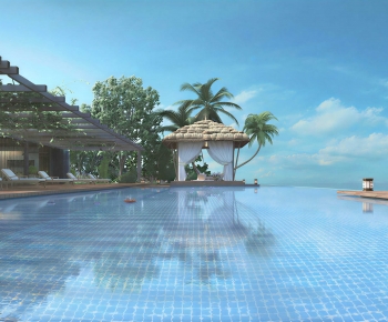 Modern Swimming Pool-ID:985115051