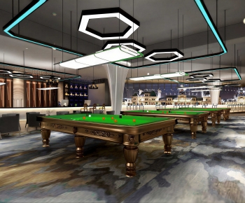 Industrial Style Billiard Room-ID:133065948