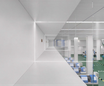 Modern Factory Floor/warehouse-ID:723068008