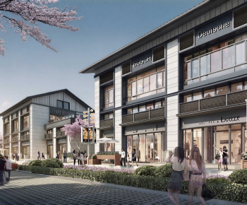 Modern Commercial Street-ID:938930991
