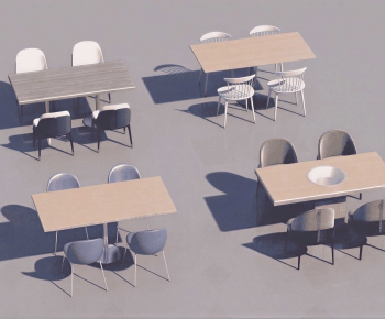 Modern Dining Table And Chairs-ID:722960959