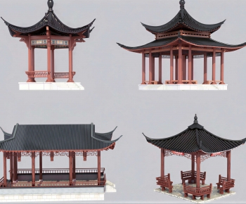 Chinese Style Ancient Architectural Buildings-ID:942841056