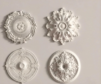 French Style Plaster Carved Top Plate-ID:447540397