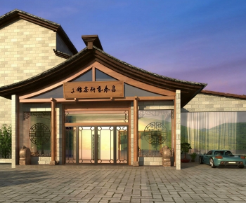 New Chinese Style Appearance Of Commercial Building-ID:905740988