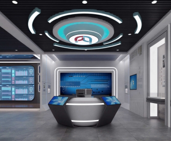 Modern Exhibition Hall-ID:415620876