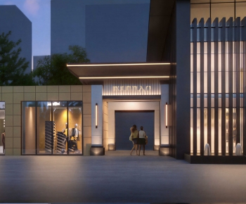 Modern Facade Element-ID:723283055