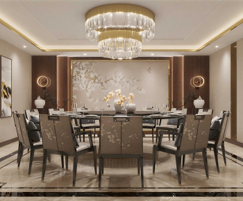 New Chinese Style Dining Room-ID:256124971