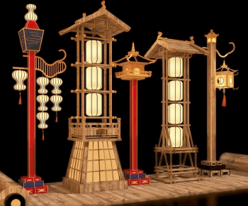 New Chinese Style Floor Lamp-ID:460789266