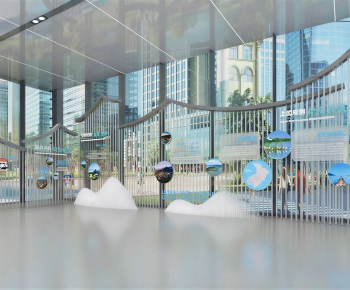 Modern Exhibition Hall-ID:686656001