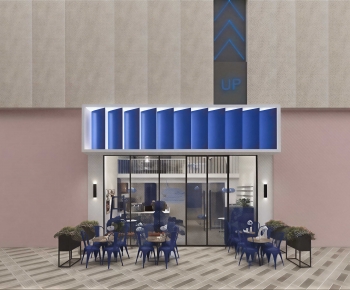 Modern Facade Element-ID:162460867