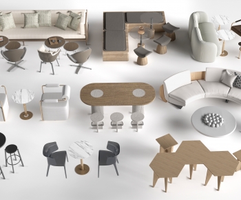 Modern Dining Table And Chairs-ID:386610031