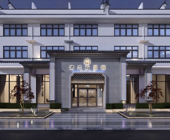 New Chinese Style Facade Element-ID:900208005