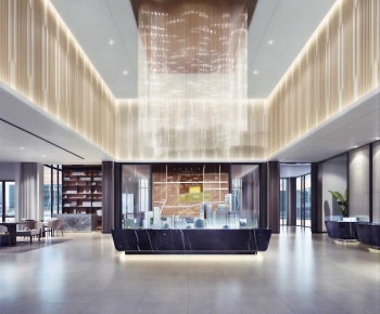 Modern Office Reception Desk-ID:940660952
