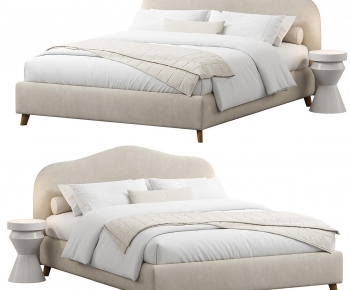 Modern Double Bed-ID:525665049