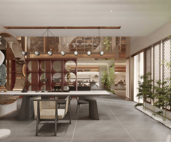 New Chinese Style Teahouse Tea House-ID:997283945