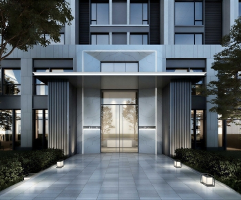 Modern Facade Element-ID:905842071