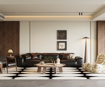 Modern A Living Room-ID:611452106