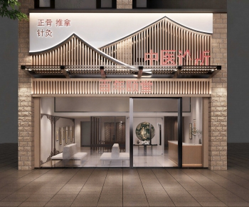 New Chinese Style Facade Element-ID:705195908