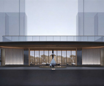 Modern Facade Element-ID:968370478