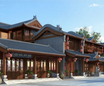 New Chinese Style Commercial Street-ID:369565969