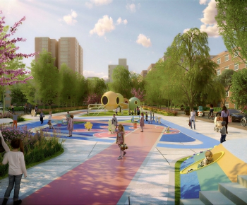 Modern Park Landscape-ID:765399939
