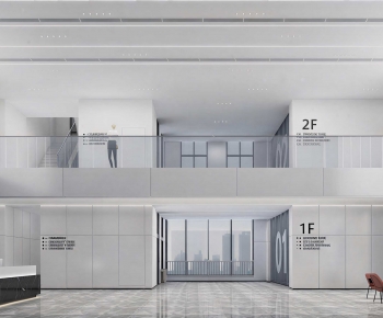 Modern Office Reception Desk-ID:214169037