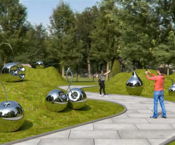 Modern Park Landscape-ID:368146902