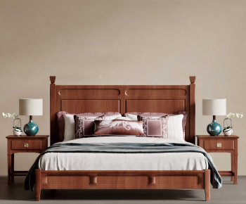 Chinese Style Double Bed-ID:611613049