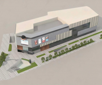 Modern Appearance Of Commercial Building-ID:856476079