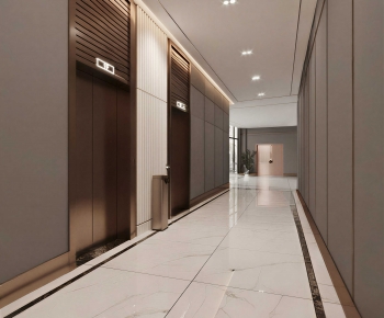 Modern Office Elevator Hall-ID:840010647