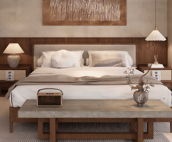 Modern Double Bed-ID:557358036