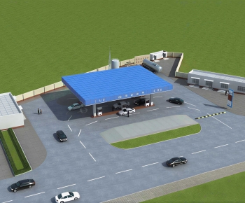 Modern Gas Station-ID:636385921