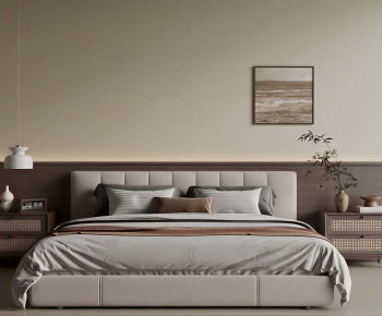 Modern Double Bed-ID:757756956