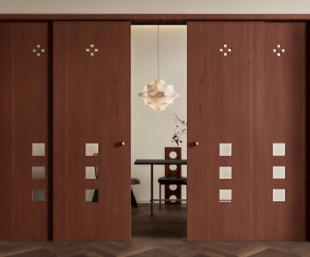 Wabi-sabi Style Sliding Door-ID:788887983