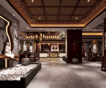New Chinese Style Tea House-ID:246979007