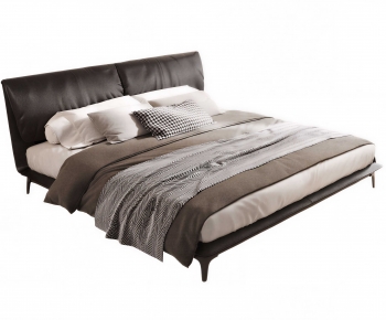 Modern Double Bed-ID:127064943