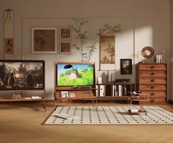 Modern A Living Room-ID:923882014