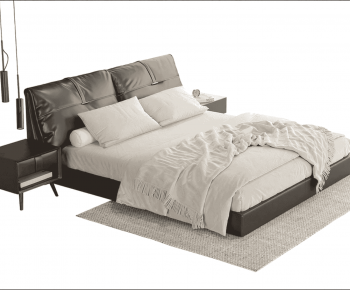 Modern Double Bed-ID:422257908