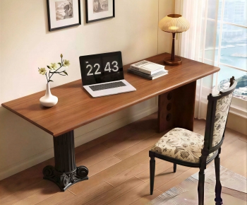 Modern Computer Desk And Chair-ID:159531124