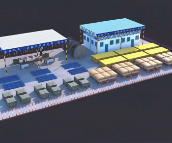 Modern Industrial Building-ID:137674096