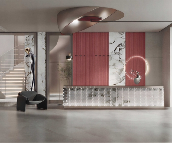 Modern Office Reception Desk-ID:941160925