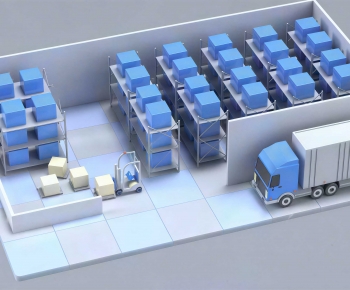 Modern Factory Floor/warehouse-ID:631164073