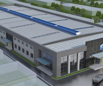Modern Industrial Building-ID:759705076